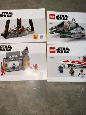 Lego Star Wars Instruction Manual Lot 75360 75386 75385 75388 4 Booklets